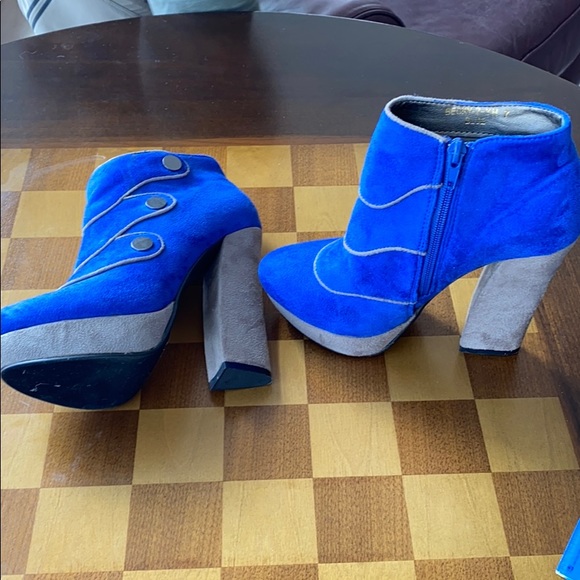 machi Shoes - Blue suede Shoes